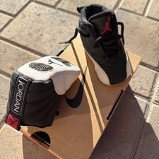 VTG Nike Jordan XII Crib Shoes 1996 2c Black White Playoff 850001 90's Kids OG