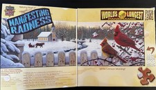 Master Pieces Puzzle 1000 Piece WHITE CRIMSON MORNING Panoramic 3 Feet Long
