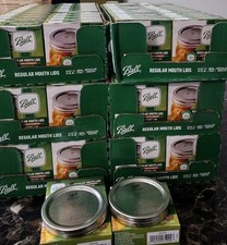 12 Ball Canning Regular Mouth Lids Boxes Total 144 New Check All Pictures 
