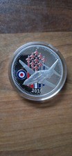 2016 The Red Arrows  RAF Aerobatic Team Display Season Silver Plated Coin