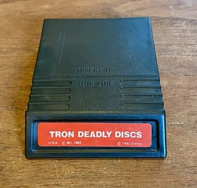 Tron Deadly Discs (Intellivision 1982) Complete CIB W/ Game Box Manual Overlays