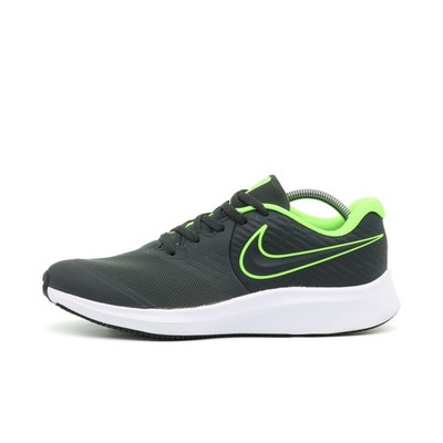Nike Damen Star Runner 2 Laufschuh Schwarz/Neon Grü Mesh Low-Top Sneaker EU 40