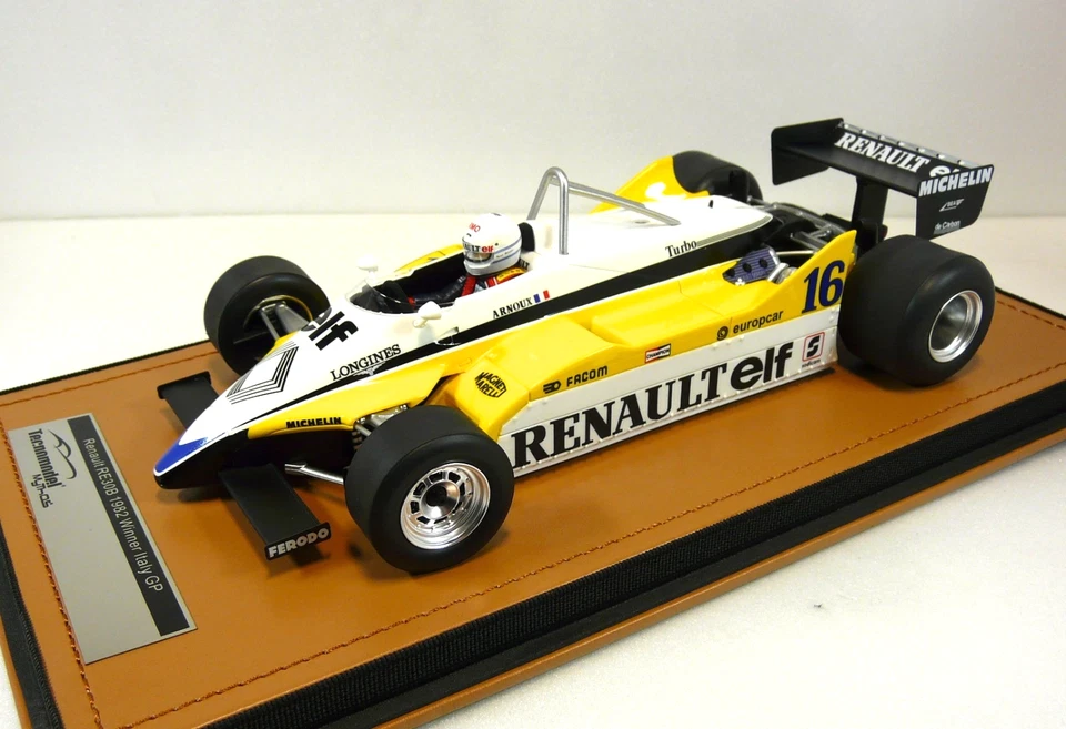 RENAULT RE30B F1 Italy GP 1982 Arnoux WINNER Plexi display LTD TECNOMODEL 1:18 - Immagine 3 di 4