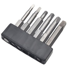 Heavy Duty 6pcs Square Head Screwdriver Bit Set for Various Applications