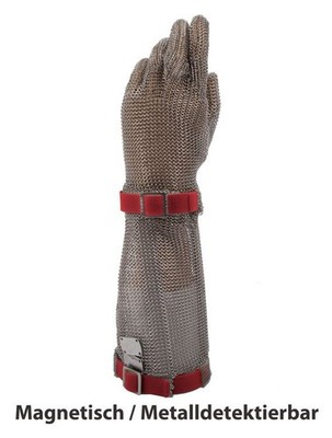 Euroflex Stechschutzhandschuh comfort magnetic mit 19cm Stulpe Gr. M rot