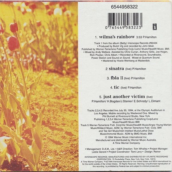 Helmet - Wilma's Rainbow (CD, EP, Car) (Very Good Plus (VG+)) 3756257710 Foto 2 de 3