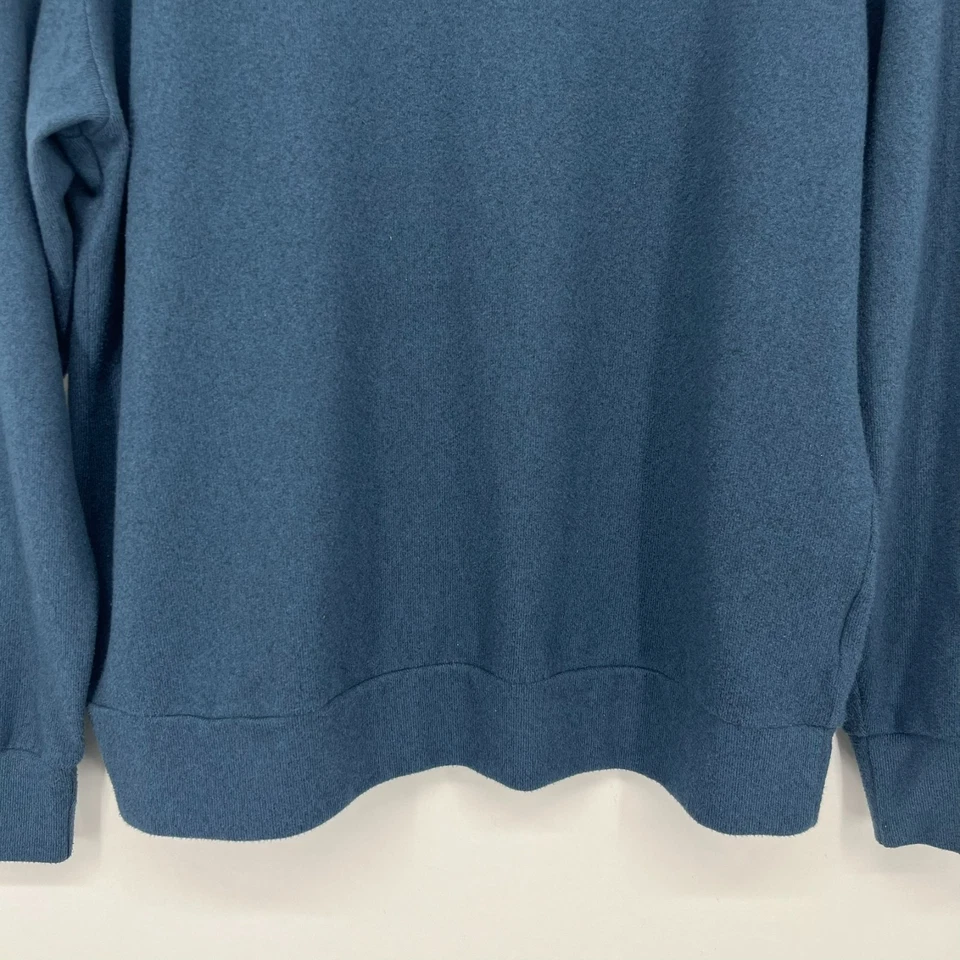 Suéter Uniqlo Para Mujer Talla S Azul Polar Ligero Cuello Redondo Manga Larga Foto 3 de 4