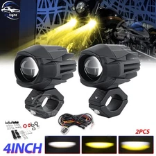 2X 3" LED Pods Work Fog Light Bar Spot Beam Driving Offroad SUV ATV Truck+Wiring