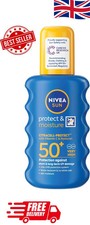 NIVEA SUN Protect & Moisture Sun Spray SPF 50+ (200ml), Moisturising Suncream Sp 42.25 per litre