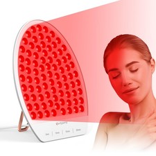 Red Light Therapy Panel for Face  Neck with Stand, 660nm  850nm, 84 LEDs
