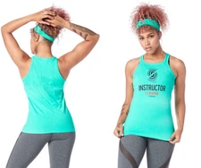 STRONG by Zumba Always Reppin'  INSTRUCTOR  Seamless Tank - Ocean ~ S M L XL XXL