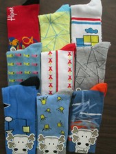 9 Pairs socks crew mid calf Premium Quality Designer Cotton Dress Socks