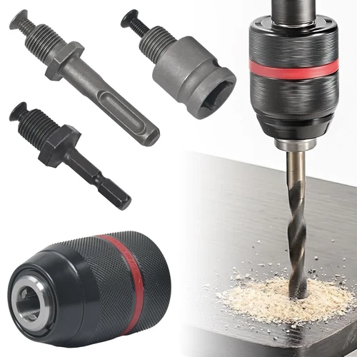 Metall Schnellspann Bohrfutter Profi SDS Plus Adapter für Bohrmaschine Ø1.5-13mm - Bild 7 von 12