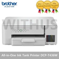 Brother DCP-T436W Wireless All-in-One Ink Tank Printer Print/Scan/Copy White_