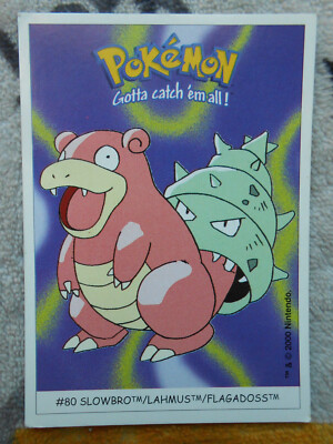 FLAGADOSS / SLOWBRO #80 - DUNKIN BOOMER 2000 - POKEMON - SEHR GUTER ZUSTAND