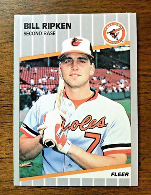 1989 Fleer Bill Ripken #616 Black Box Error Variation #616 Orioles 