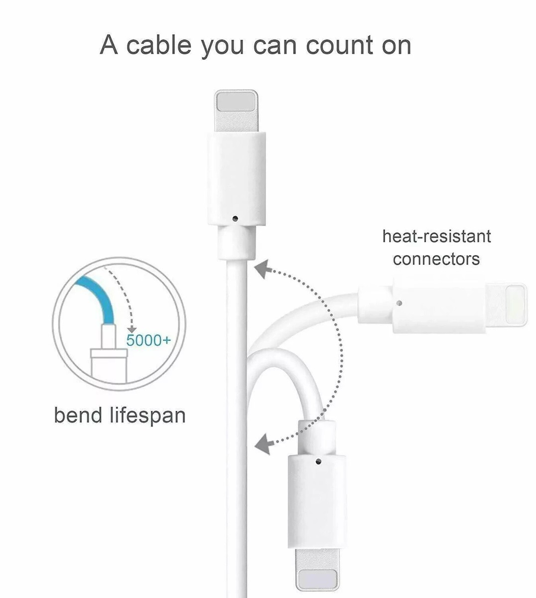 100X Foxconn OEM USB Charger Cord Cable For Apple 12 Pro Max, 11