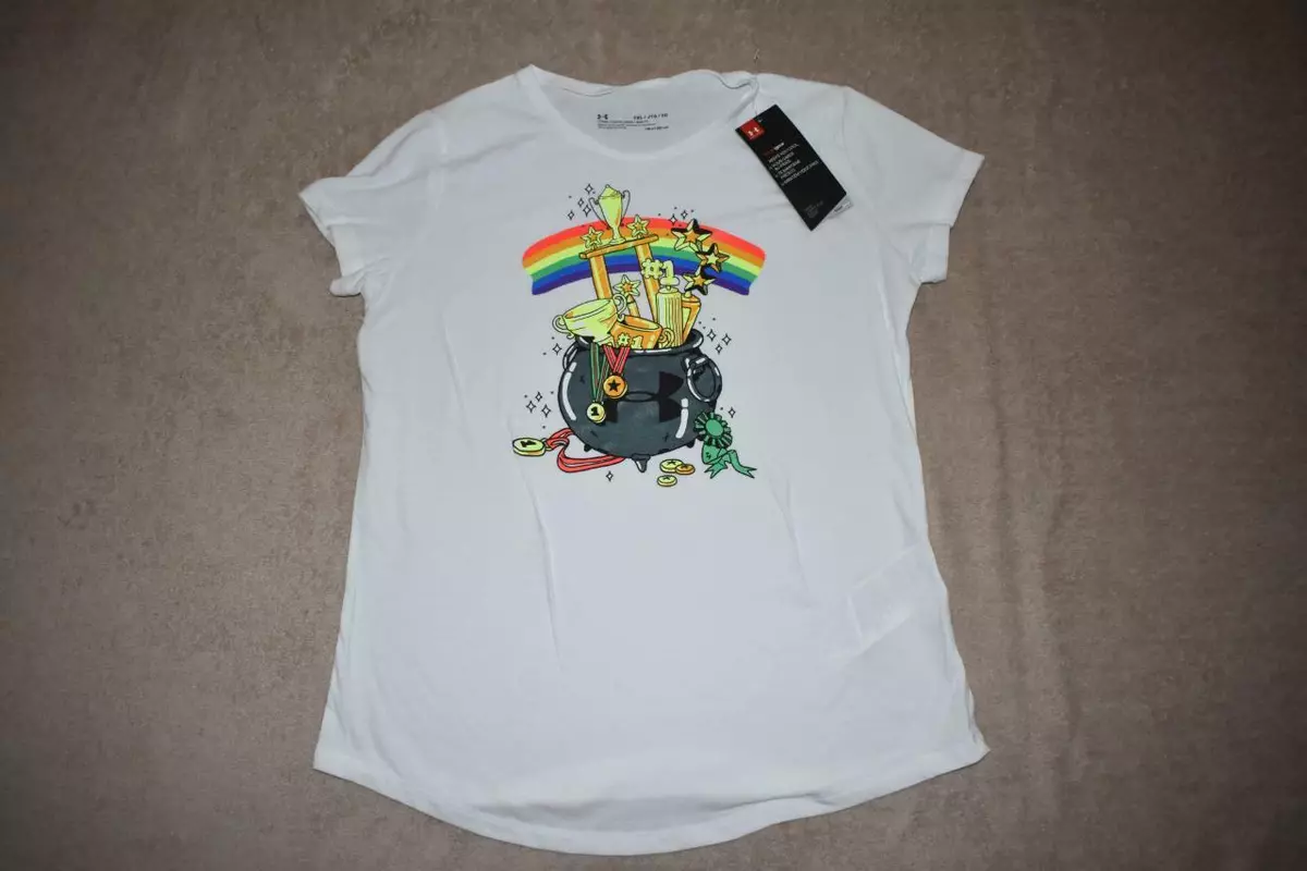 Under armour top rainbow shirt