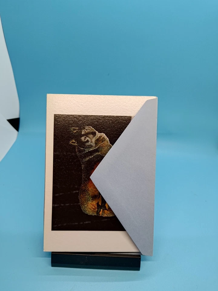 Leanin Tree Vtg (Mother Wolf  ) Eagle Feather Gallery Blank Card - Image 3 of 4