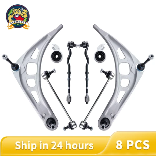 Suspension Kit for E46 3 Series Lower Control Arms Tie Rod Ends Sway Bar Links