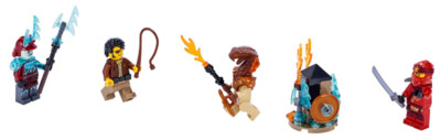 LEGO  Ninjago 4 Figuren Minifigurenset 40342 Kai Clutch Blizzard Exklusiv NEU