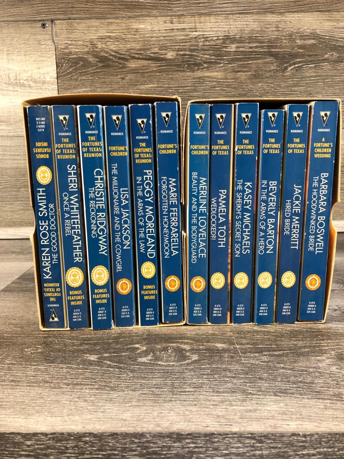 The Fortunes of Texas Romance Novels 2 Box Sets 12 Books  Good Condition