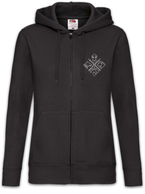 House Emblems Damen Zipper Hoodie Game Of Swords Houses Thrones Stark Tagaryen