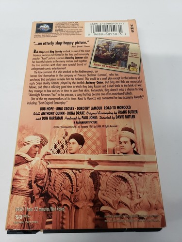Road to Morocco starring Bob Hope, Bing Crosby, Dorothy Lamour (VHS, B&W,1992) - Picture 5 of 7