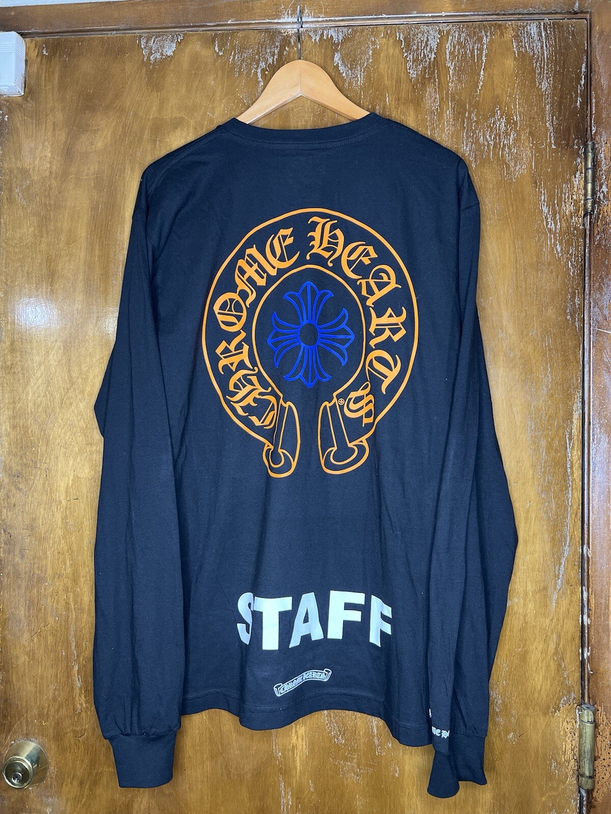 Authentic 2024/2025 Chrome Hearts Factory STAFF Long Sleeve T-shirt Size X-Large