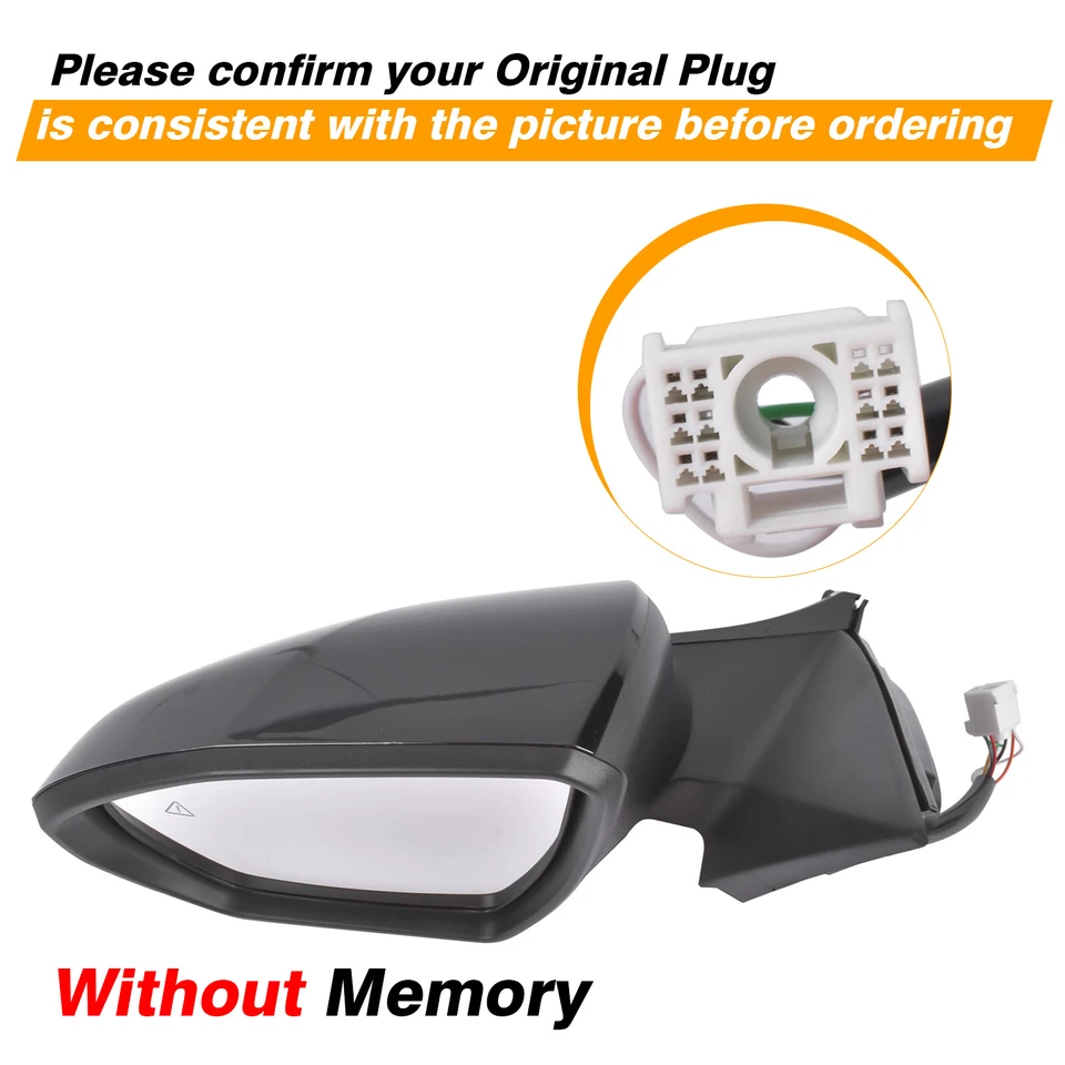 Espejos retrovisores lado izquierdo mano térmica para Hyundai Santa Cruz Tucson 87610-CW030 Foto 2 de 4