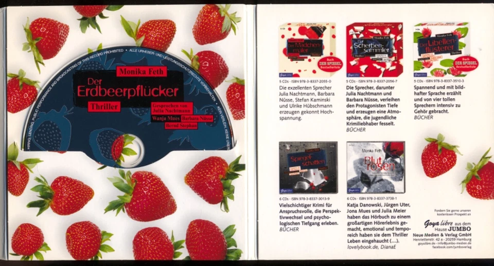 Monika FETH★DER ERDBEERPFLÜCKER★MP3-CD★Hörbuch★MUES/NÜSSE/NACHTMANN lesen★S. GUT - Bild 4 von 4