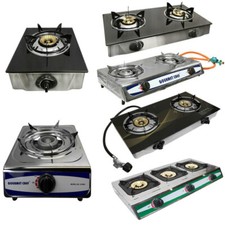 Propane Gas Burner Stainless Steel Stove Table Auto Ignition With Regulator Hose