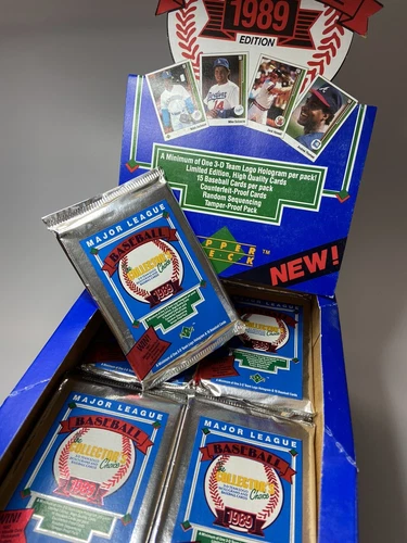 1989 Upper Deck Low # Factory Sealed Wax Pack - Possible Griffey rookie?