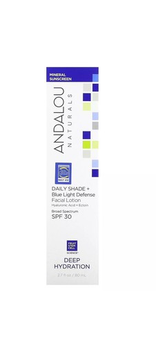 Andalou Naturals Tagesschatten + blaues Lichtschutz-Gesichtslotion 2,7 Flüssigunzen