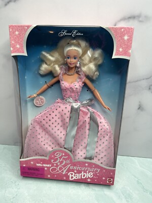 Vintage 1997 Mattel 35th Barbie Doll Walmart Exclusive NRFB 90s  (17245) - Main Image