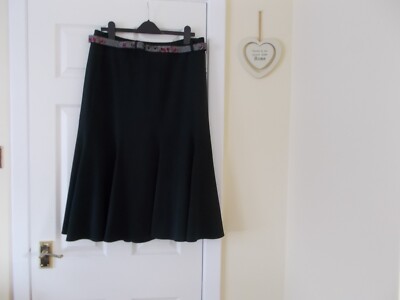 Brand New Roman Originals Long Black Skirt With Belt 16, Evening, Work,  party UK