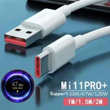 Original Xiaomi 6A Turbo USB-C Type C Charger Cable For Redmi Note 13 Pro 12 11s