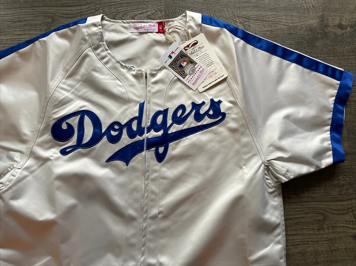 At Auction: MLB Brooklyn Dodgers #42 Robinson Stitched Mitchell & Ness Blue  Jersey - Medium