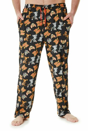 Tom and Jerry Mens Lounge Pants, Cotton 