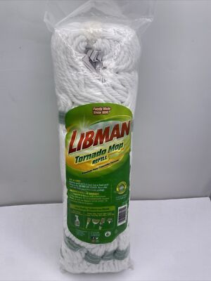 1 Libman Tornado Mop Easy to Change Refill Made from Recycled Fibers #02031