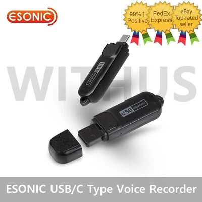 ESONIC MQ-A320 MQ-C320 USB/C Type Voice Recorder 8GB USB Memory=