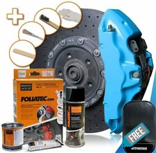 Image of Brake Caliper Foliatec FT2178 Sky Blue High Temp Engine Paint Lacquer Kit. +M