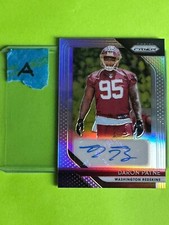 Daron Payne 2018 Panini Prizm #RA-DP Silver RC Rookie Auto Autograph (A)