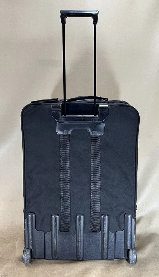 Andiamo Usa Black Ballistic Nylon 25” Upright Wheeled Expandable Check Suitcase - Image 4 of 4