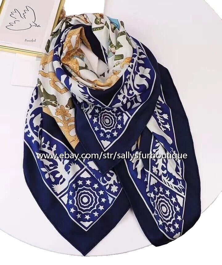 Bufandas y estolas aves de seda para Mujer