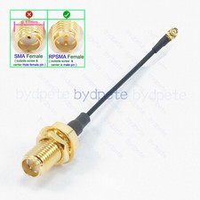 RP-SMA RPSMA Female Bulkhead Hex 8mm to IPX IPX1 U.FL UFL 1.37mm Coaxial Cable
