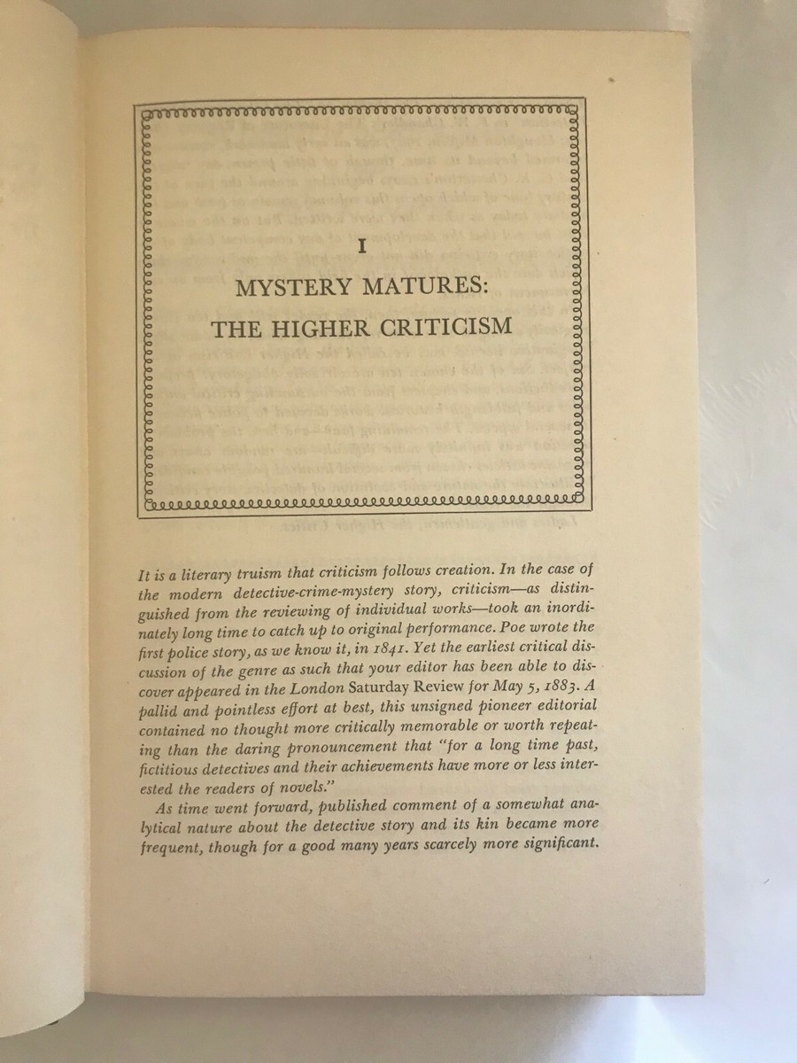 The Art of The Mystery Story, by Howard Haycraft - 1947 - 1st Ed