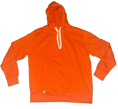 Kangol Apparel Orange Drawstring Hoodie Size XXL NWT Soft And Sustainable