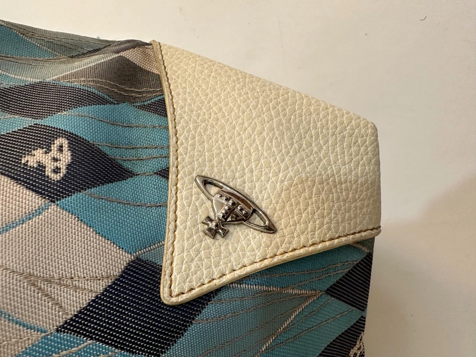 Vivienne Westwood Checkered Argyle Shoulder Bag - Image 3 of 4