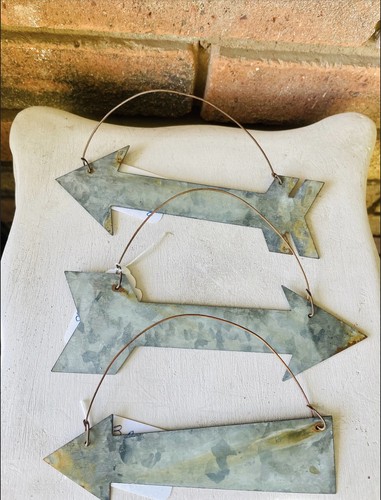 Galvanized Metal Rustic Arrow Ornament NEW **lake ornament only*** - Picture 6 of 6